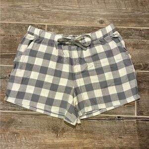 Women’s Sonoma Gray Checked Sleep Shorts
